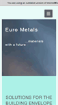 Mobile Screenshot of eurometals.co.nz