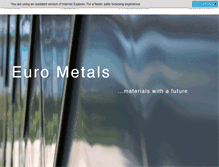 Tablet Screenshot of eurometals.co.nz